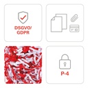 Distruggidocumenti HSM SECURIO C18 frammenti 3,9x30mm - luce 230mm - 8/9fg - P4 - 25 lt