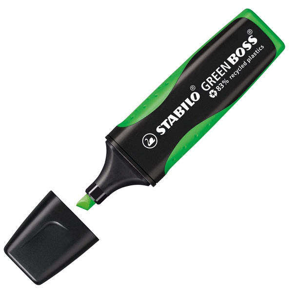 Evidenziatore STABILO(R) GREEN BOSS(R) 83recycled VERDE