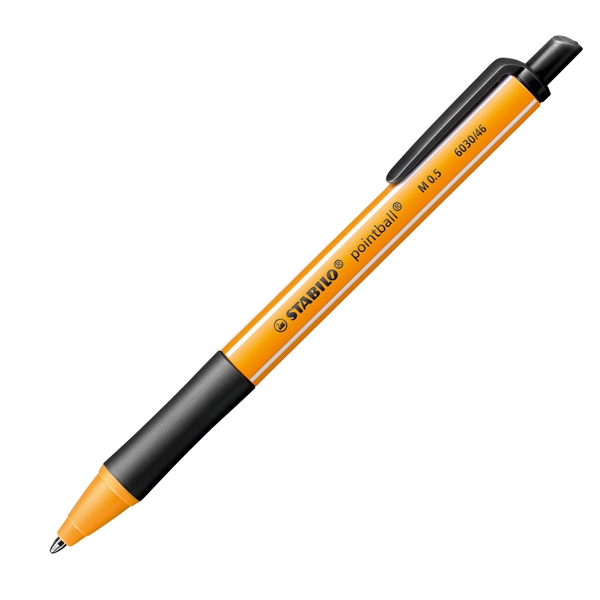 Penna a sfera a scatto POINTBALL(R) GREEN STABILO 0,5mm nero