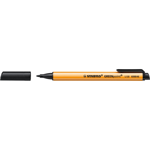 Pennarello GREENPOINT(R) 0.8mm STABILO NERO