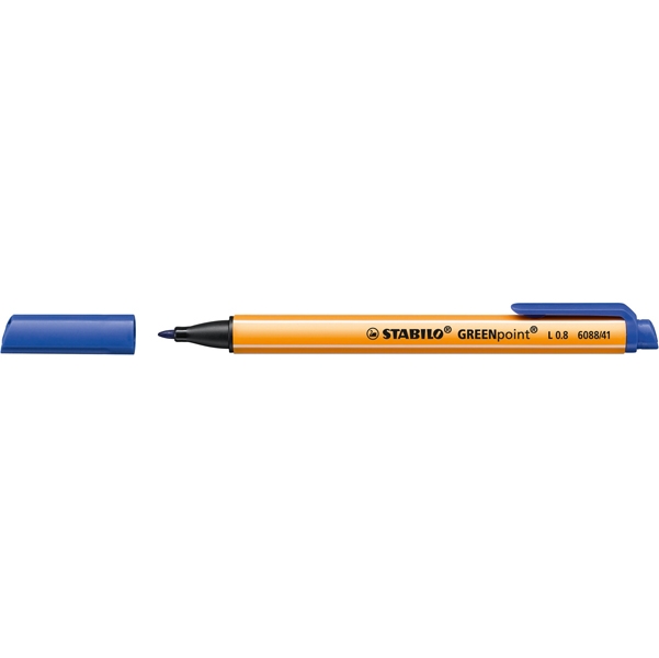 Pennarello GREENPOINT(R) 0.8mm STABILO BLU