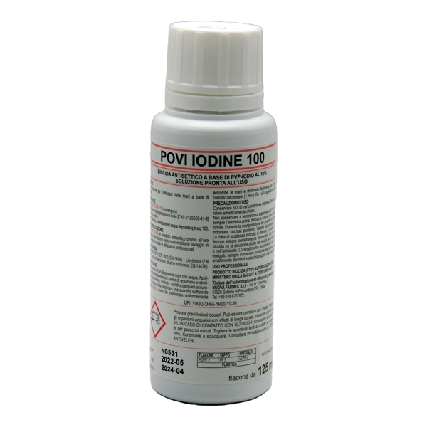 Disinfettante a base di IODOPOVIDONE 125 ML