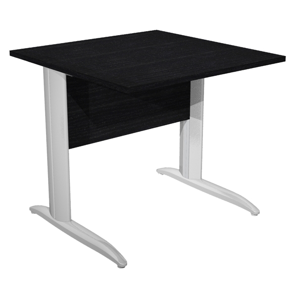 SCRIVANIA LINEARE 80X80cm NERO VENATO - EASY METAL