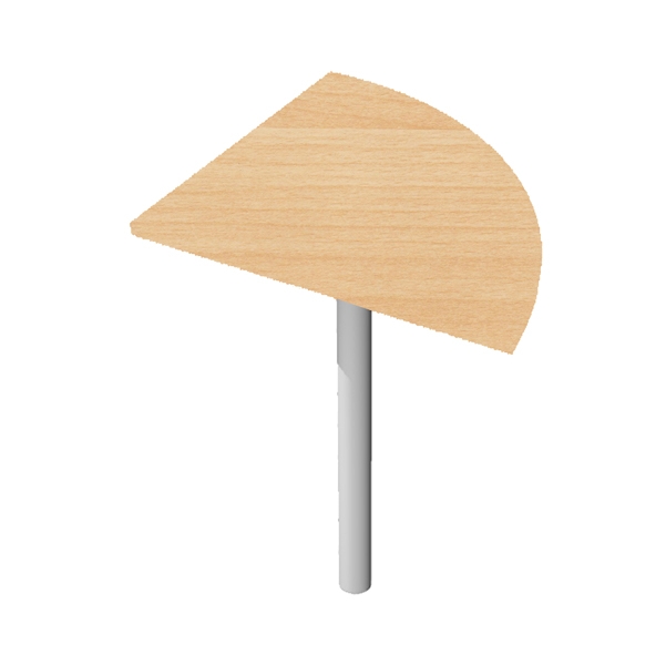 ANGOLARE 90' FAGGIO + GAMBA SUPPORTO x SCRIVANIE EASY