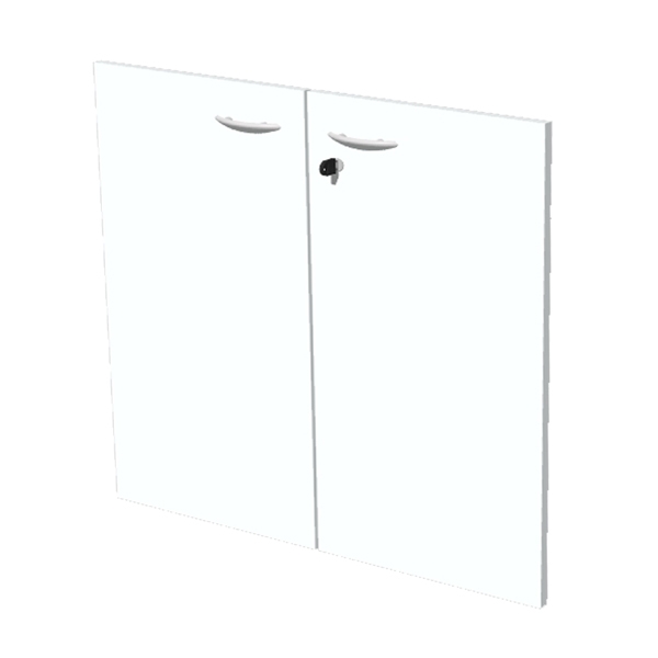 COPPIA ANTE in MELAMIN. x Mob.BASSO BIANCO - EASY