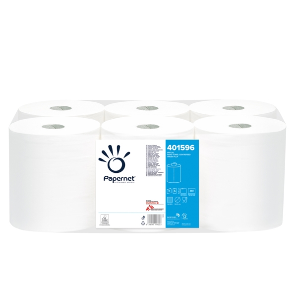 Asciugamani in rotolo MAXI diam.19,3cm - 137mt Centrefeed Papernet