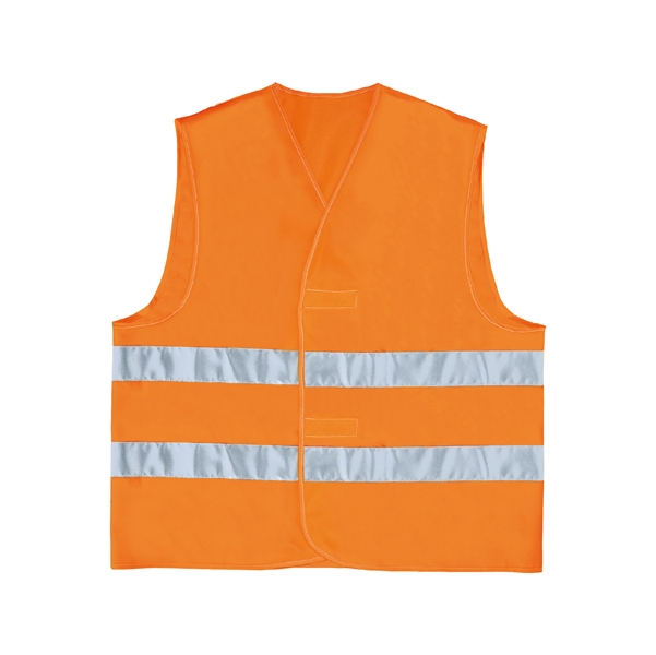GILET ALTA VISIBILITA' ARANCIO FLUO Tg. L