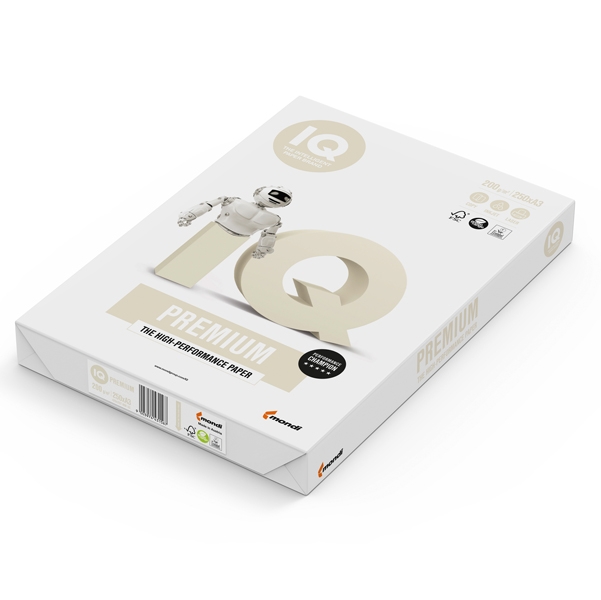 Carta Laser BIANCA IQ PREMIUM A3 297x420mm gr.200 fg.250 MONDI