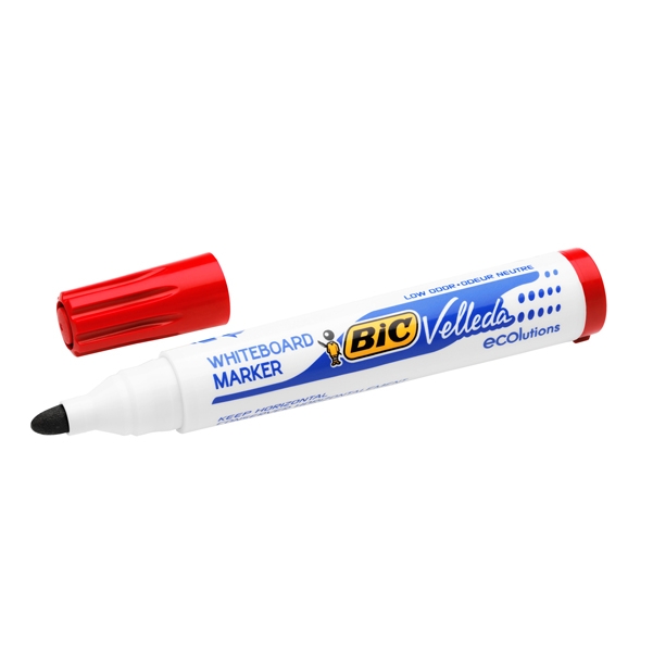 MARCATORE P.TONDA 1.5MM ROSSO Whiteboard VELLEDA(R) 1701 Recycled BIC(R)