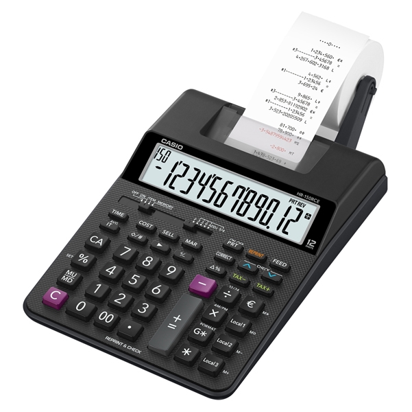 CALCOLATRICE SCRIVENTE HR-150RCE + adatt atore CASIO