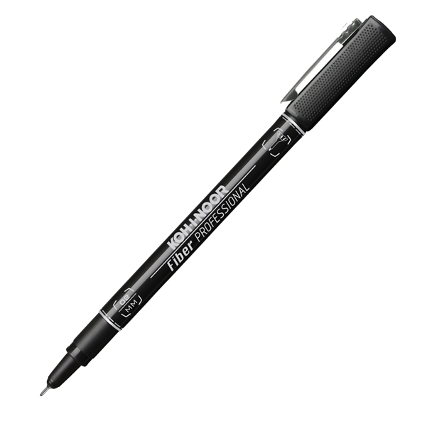 Pennarelli scuola PROFESSIONAL FIBER NERO 0,2MM