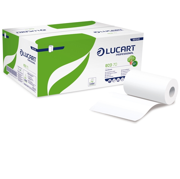 Asciugamani in rotolo MINI diam.13cm - 70mt Eco 70 Lucart