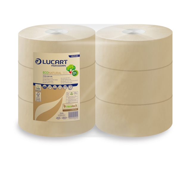 Carta igienica MAXI Jumbo diam.24,5cm - 300mt EcoNatural Lucart