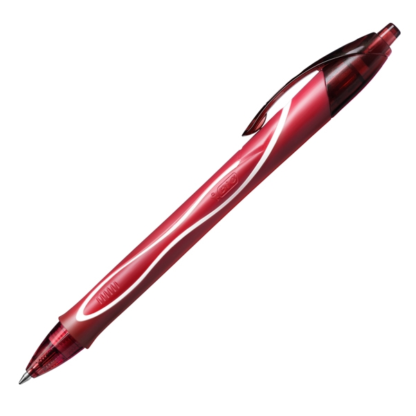 Scatola 12 penna sfera scatto Gelocity quick dry rosso BIC(R)