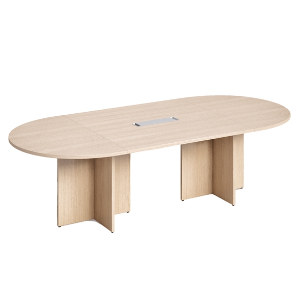 Tavolo riunione ovale 140x120cm Rovere - Agora' Direction