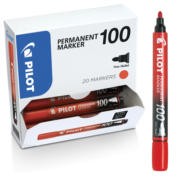Bonus Pack 15+5 marcatore permanente 10 0 rosso p.tonda 4.5mm Pilot