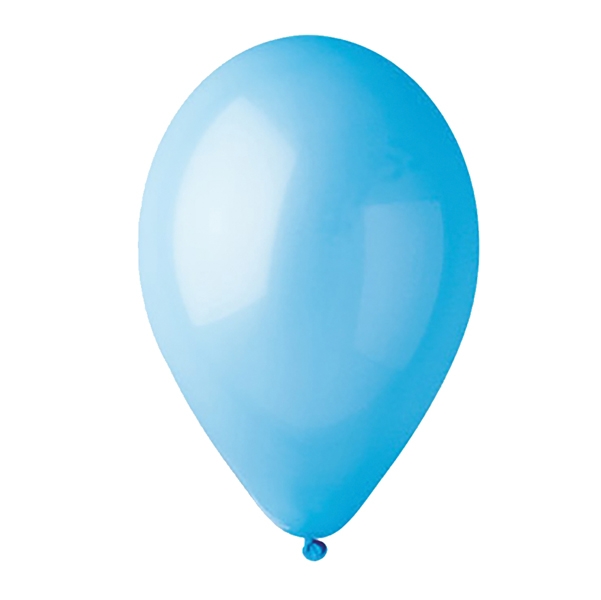 Busta 16 palloncini in lattice diam.30cm celeste Big Party