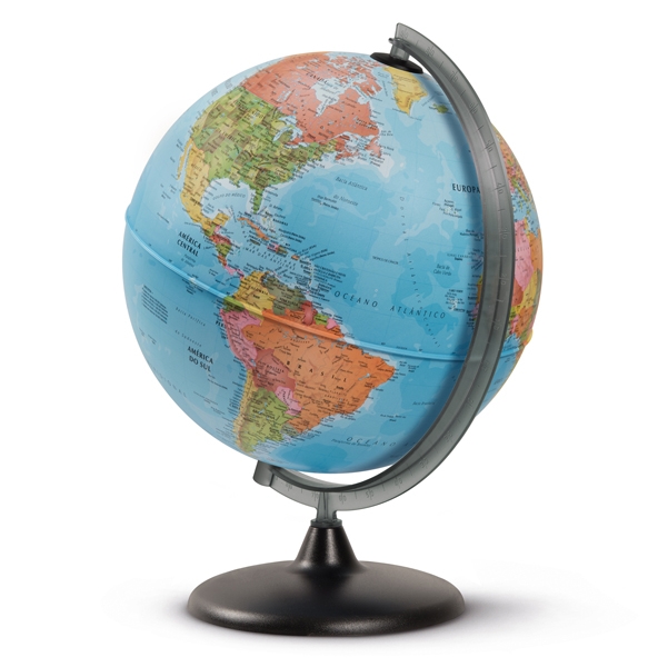 Globo geografico non illuminato Corallo diam. 30CM Tecnodidattica