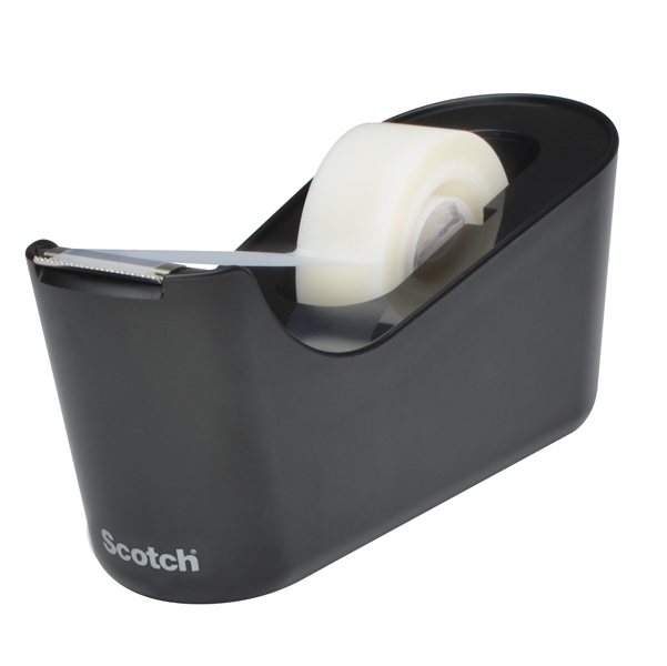 Dispenser da Tavolo C18  Nero + 1 rotolo di nastro adesivo Scotch(R) Magic™ 19x33