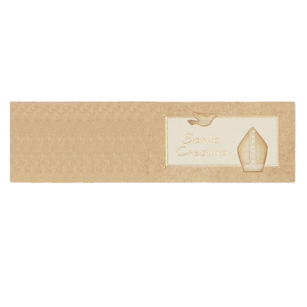 Scatola 25 fg A4 da 20 bigl. bomboniere personalizzabile "Cresima" Rex Sadoch