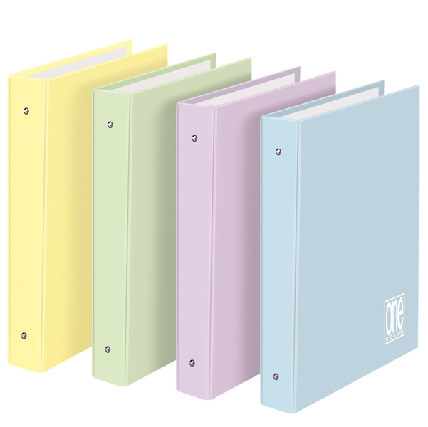 Raccoglitore 4 anelli diam.30mm 26X32cm colori ass. Pastel One Color Blasetti
