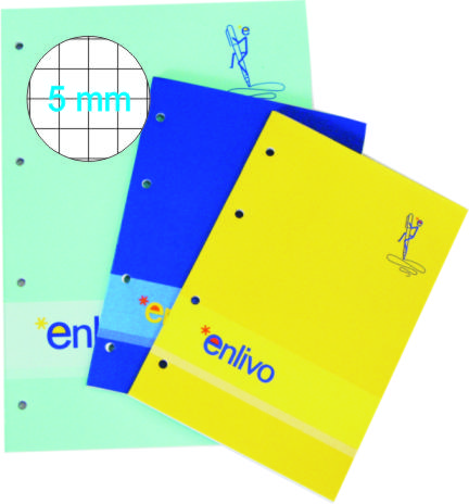 BLOCCO MANAGER ENLIVO A5 5mm Pz 10 (fogli 4 fori)