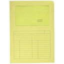 CARTELLINA con FINESTRA SINTEX Gr.115 - GIALLO