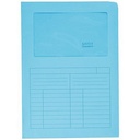 CARTELLINA con FINESTRA SINTEX Gr.115 - AZZURRO