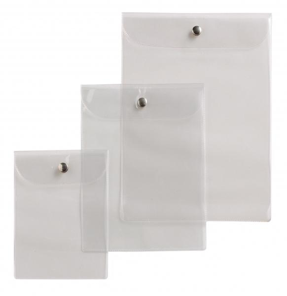 Busta con Bottone 9,5x12 cm Trasparente