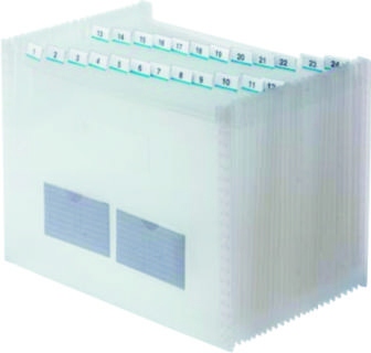 DOCUMENT FILE EXPANDING CLEAR PENTEL 25 scomparti