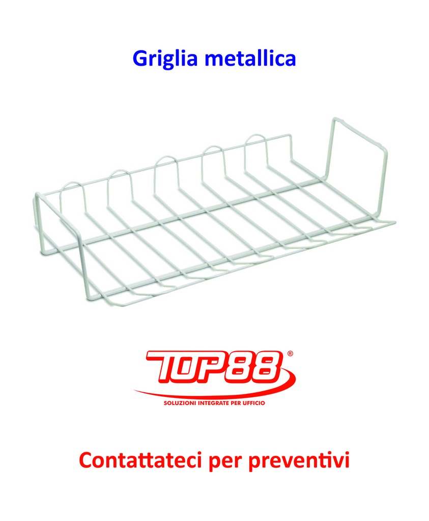 GRIGLIA METALLICA AVVITABILE AL PIANO