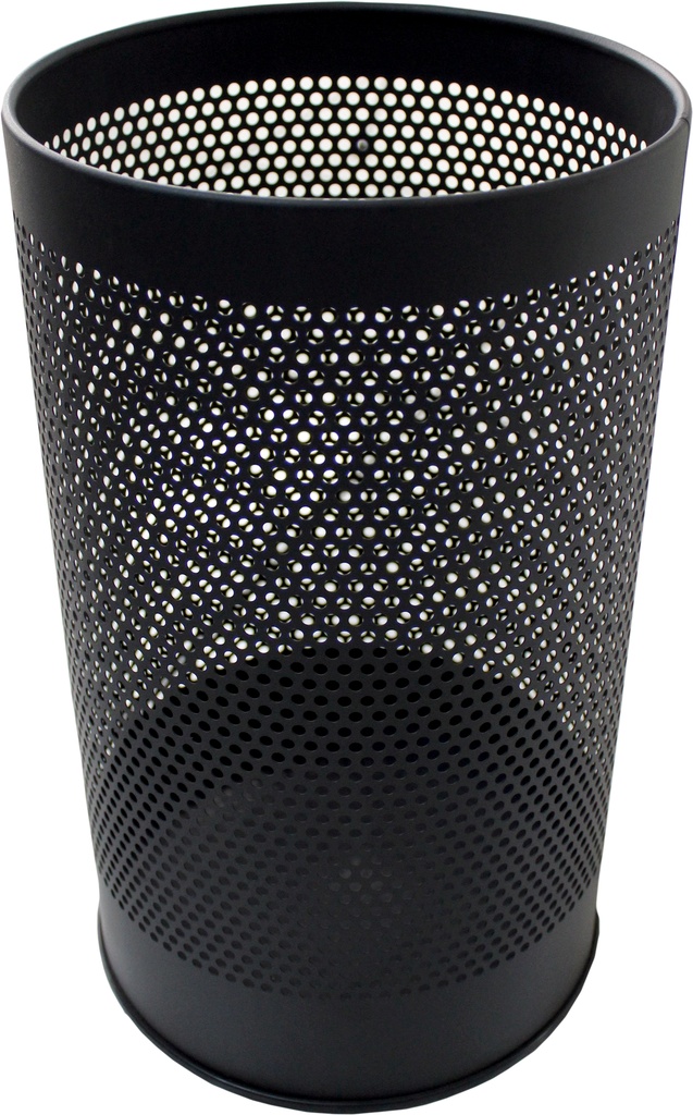 CESTINO in METALLO FORATO 15 LT NERO