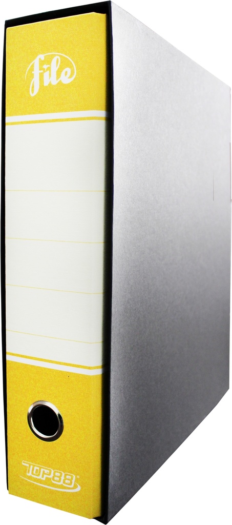 REGISTRATORE CON CUSTODIA TOP88 COMM.LE CM8 GIALLO
