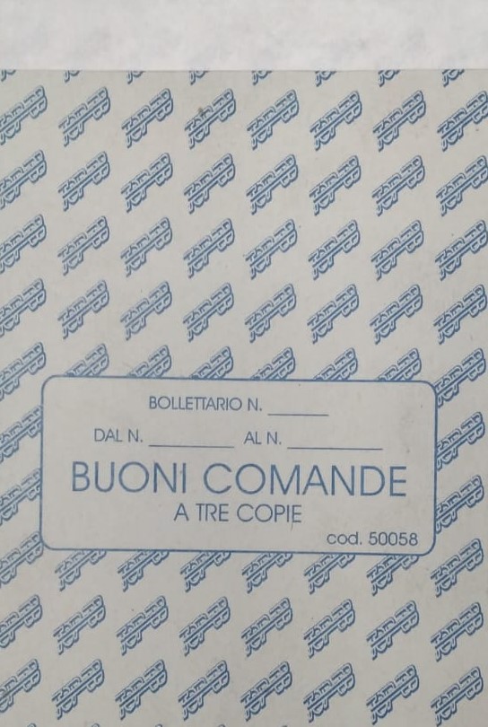 BUONI COMANDE 25X3 COPIE AUTOCOPIANTI - 14X10 CM