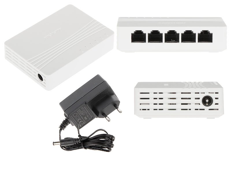 SWITCH HIKVISION 10/100/1000 5 PORTE DESKTOP
