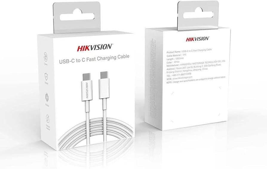 HIKVISION CAVO USB TYPE-C M/M 1MT RIC.RAPIDA 3A/60W