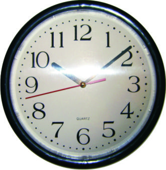 OROLOGIO PARETE EKO bordo Nero cm.25