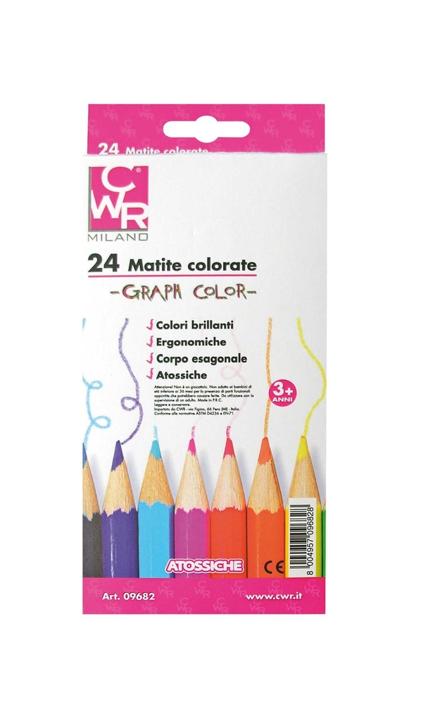 PASTELLI LEGNO VERNICIATI Pz.24