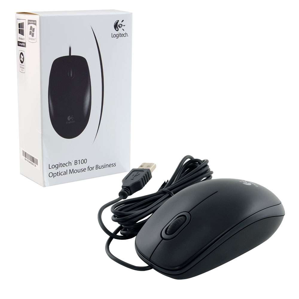 MOUSE LOGITECH B100 OPTICAL OTTICO con filo USB