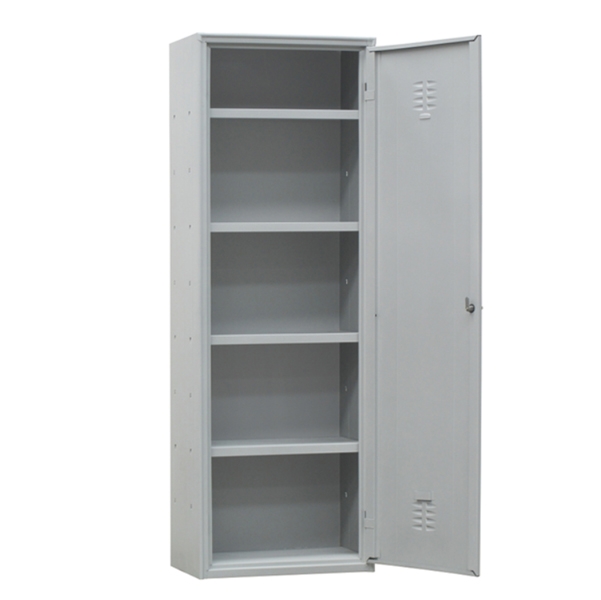 Armadio multiuso in metallo a 1 anta 60x40xH180cm GRIGIO