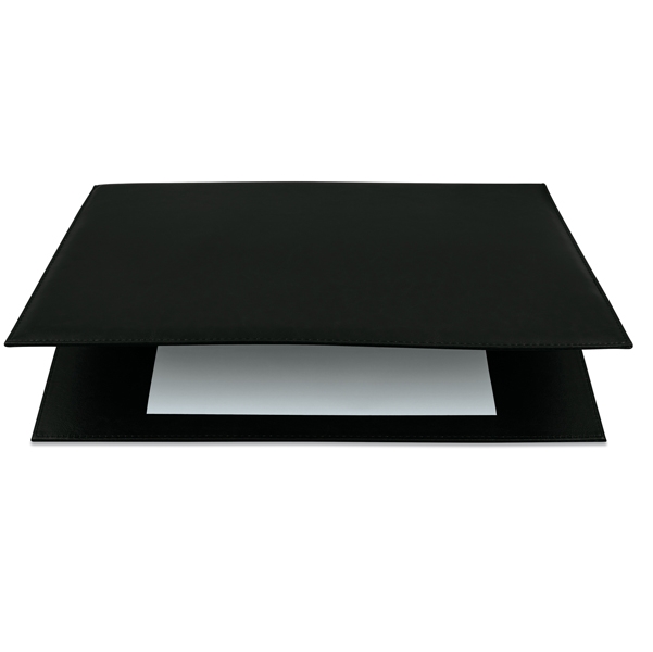 SOTTOMANI DOPPIO IN SIMILPELLE 48X32CM ART.2190 NERO