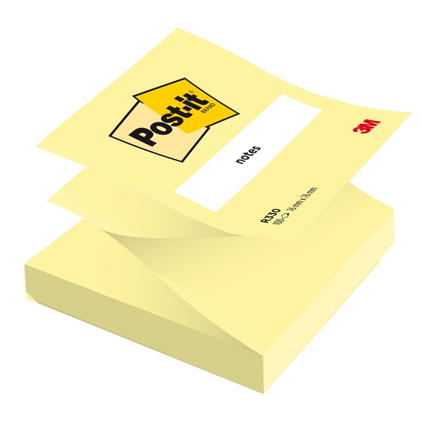 BLOCCO 100fg Post-it(R) Z-Notes R330 Giallo Canary™ 76x76mm
