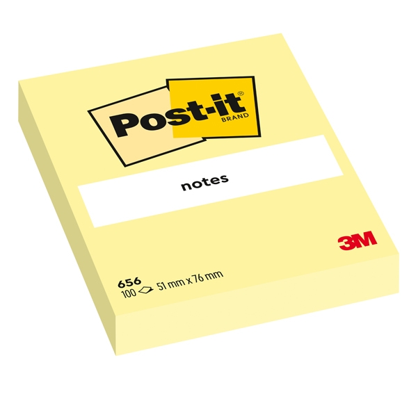 BLOCCO 100fg Post-it(R) Giallo Canary™ 76x51mm 656