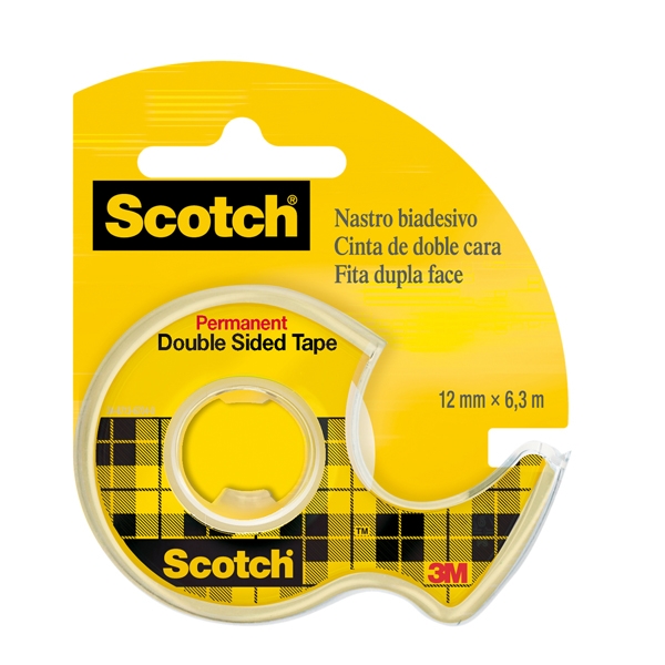 NASTRO BIADESIVO Scotch(R) 6,3MTX12MM 665-136D PERMANENTE S/LINER IN CHIOCCIOLA