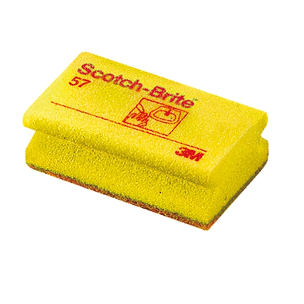 Conf 10 spugne accoppiate giallo Scotch-Brite(R) 57