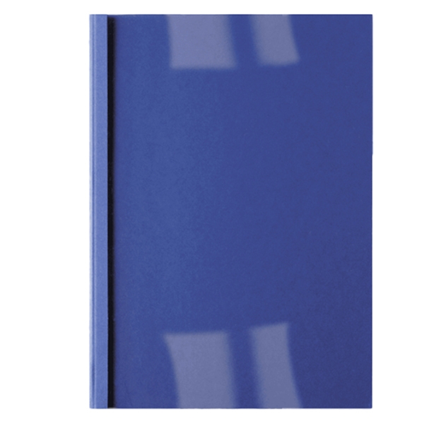 100 CARTELLINE TERMICHE 1,5MM BLU BUSINESS LINE LEATHER