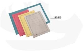 100 CARTELLINE SEMPLICI ROSSO C/STAMPA 145GR