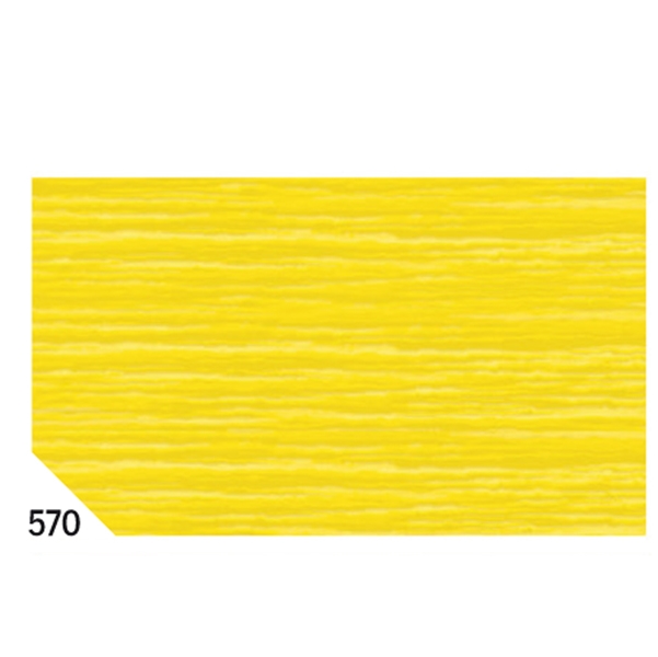 CONF. 10RT CARTA CRESPA GIALLO 570 (50X250CM)