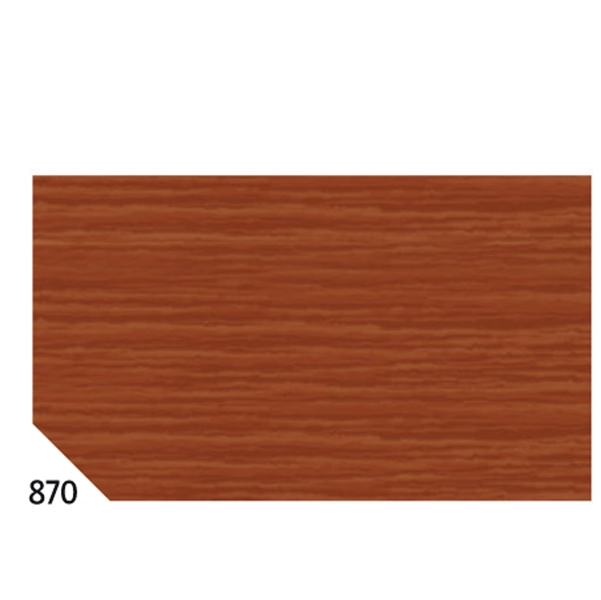 CONF. 10RT CARTA CRESPA MARRONE 870 (50X250CM)