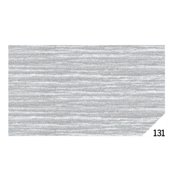 CONF. 10RT CARTA CRESPA ARGENTO METAL – 80 GR - 131 (50X150CM)